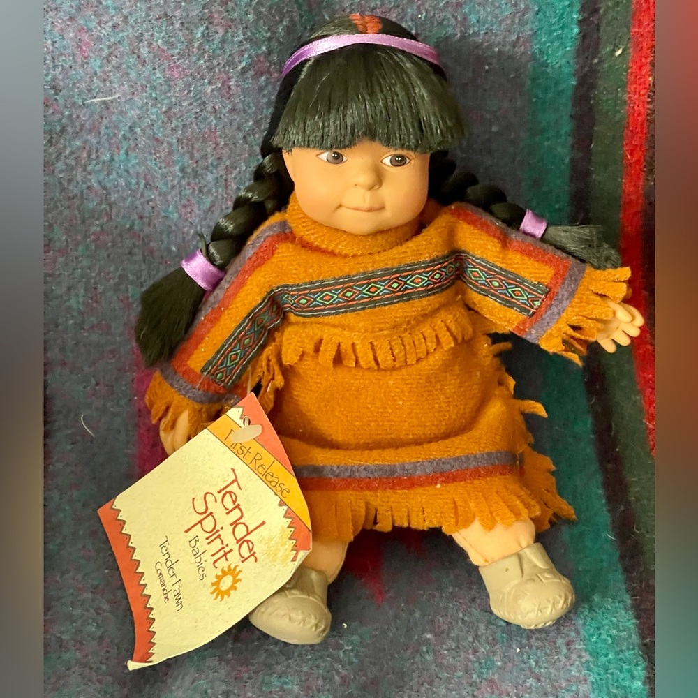 Sandy Dolls Tender Spirit Babies Tender Fawn Comanche Baby Doll EC Vintage